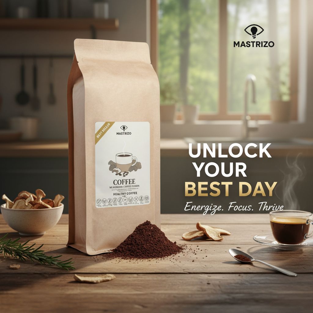 Elevate Your Ritual with MASTRIZO Mushroom Coffee: Your Natural Fuel for Focus & Energy